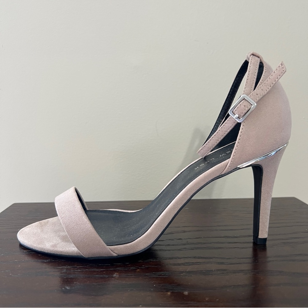 Taupe Suede Heel By New Look